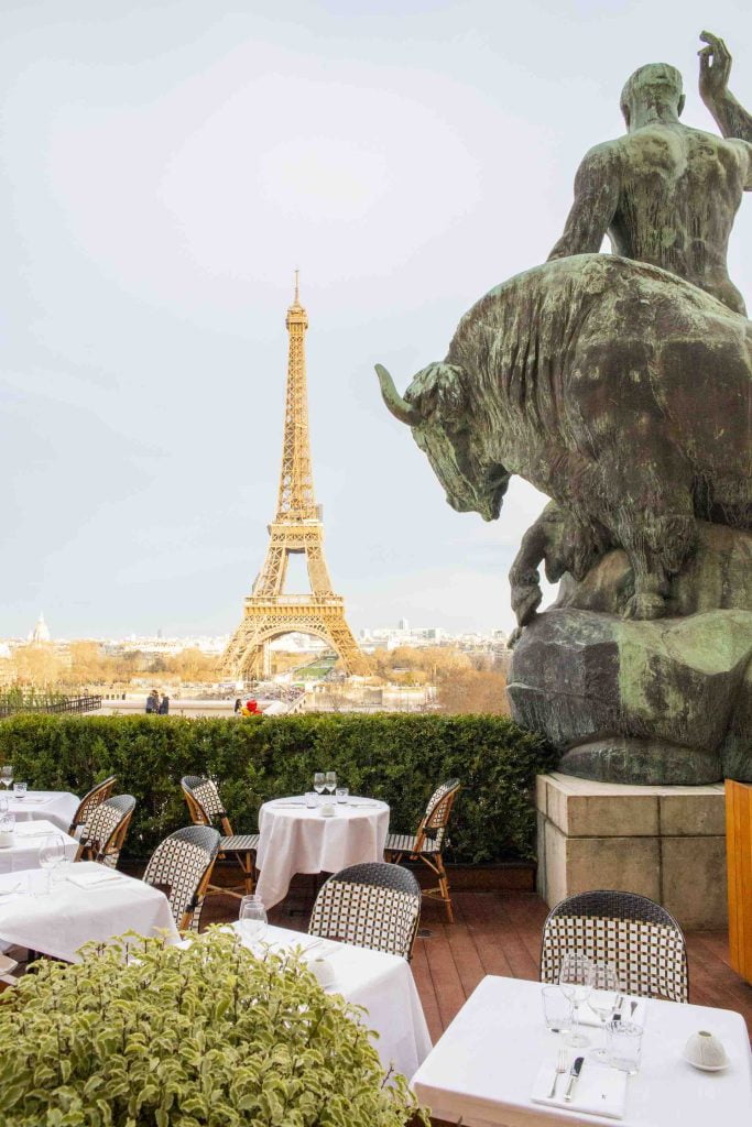 Le Café de l'Homme - Terrasse avec Vue face à la Tour Eiffel