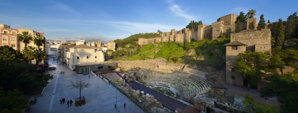 Vue sur le château de Gibralfaro et de son amphithéâtre - © OT Espagne
