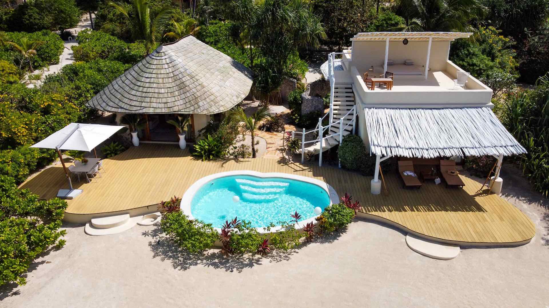 villa avec piscine privée et rooftop - Whites and Villas