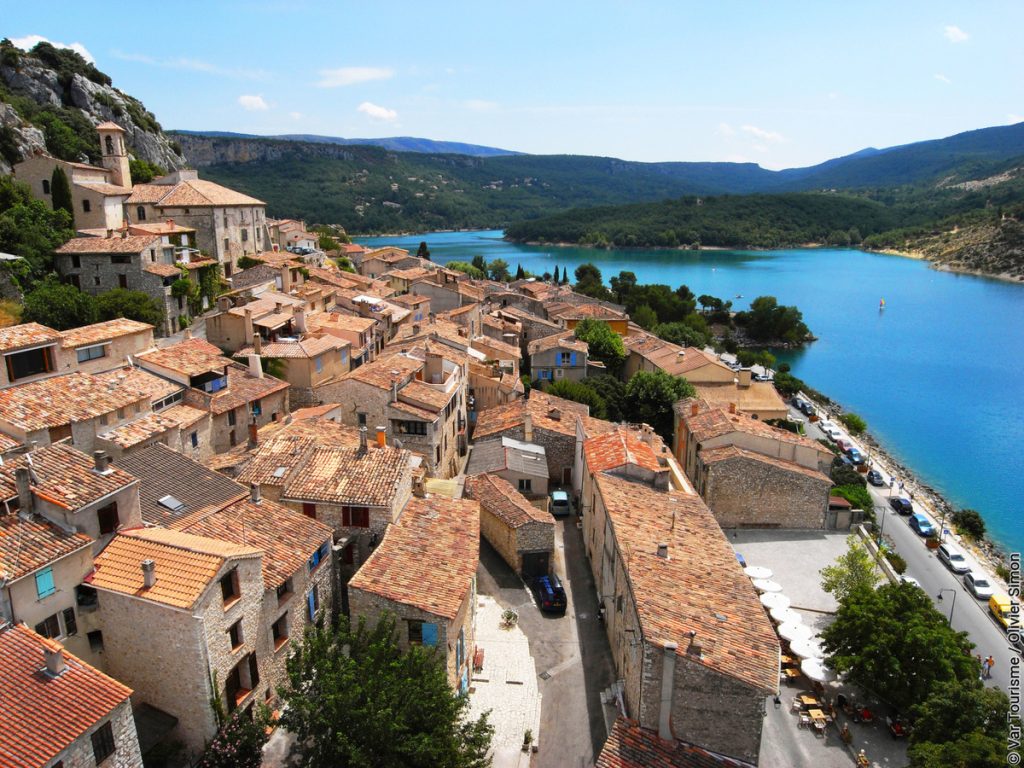 Village de Bauduen - Vue aérienne