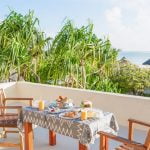 petit-déjeuner installé white sand villas