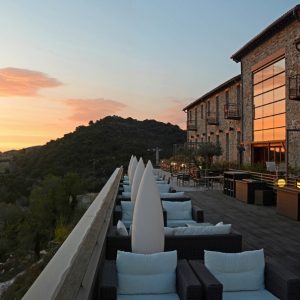 vue depuis l'hôtel riberach avec terrasse panoramique