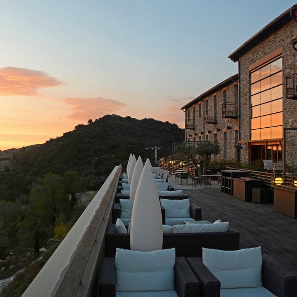 vue depuis l'hôtel riberach avec terrasse panoramique