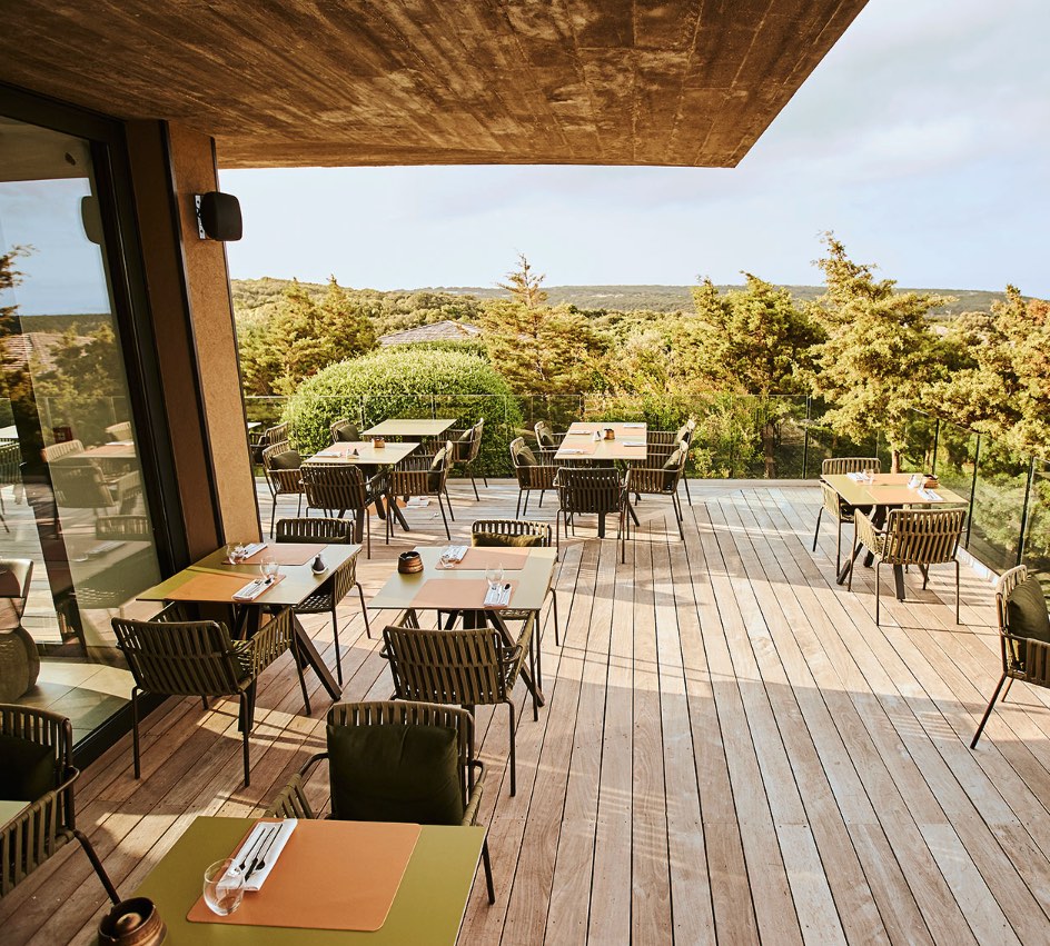 Terrasse - Hôtel Version Maquis Citadelle